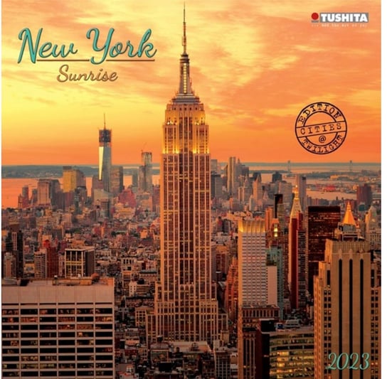 Kalendarz Miesięczny, 2023, Ścienny, New York Sunrise TUSHITA Verlags