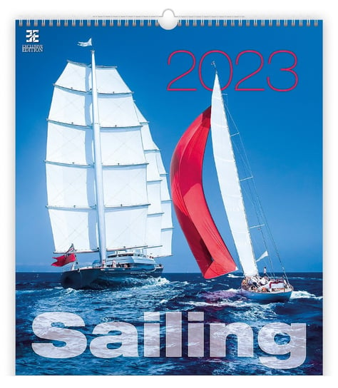 Kalendarz miesięczny, 2023, Ścienny, Sailing, 45x52 cm Helma 365