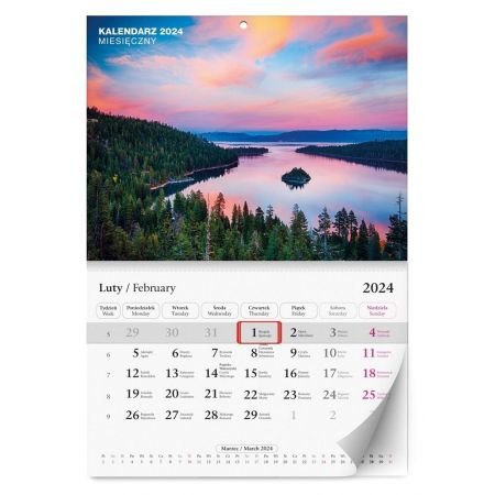 Kalendarz Miesięczny 2024 Kalpolbis Inny producent