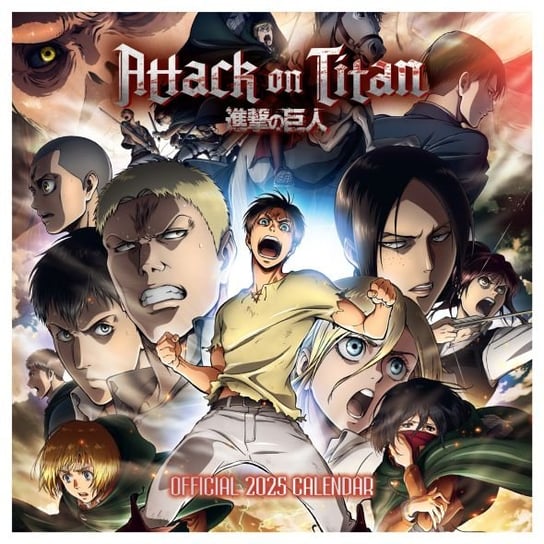 Kalendarz na ścianę Attack On Titan Atak Tytanów na 2025 30x30 cm Danilo