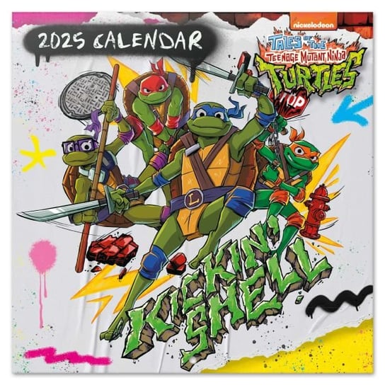 Kalendarz na ścianę Ninja Turtles Żółwie Ninja na 2025 rok 30x30 cm Inna marka