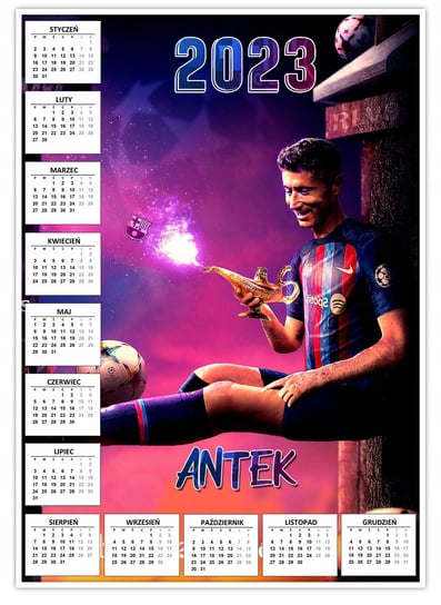 Kalendarz Plakatowy A3 Lewandowski Fc Barcelona Y4 Inna marka