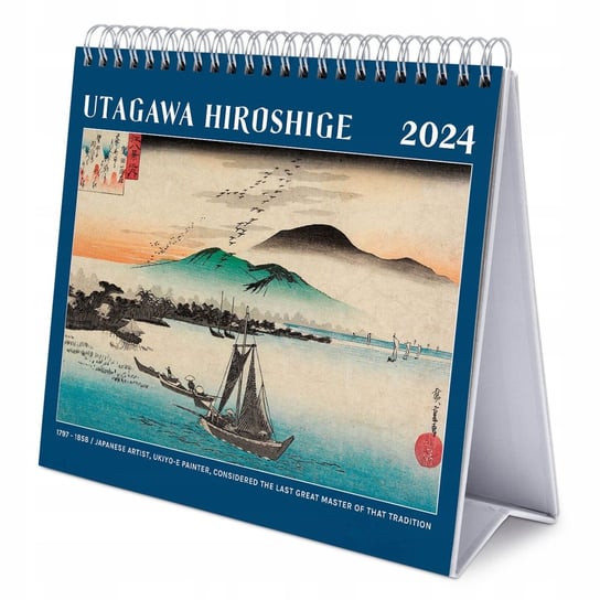 Kalendarz planer biurkowy 2024 miesięczny B5 Nice Stuff Hiroshige Ando Nice Stuff
