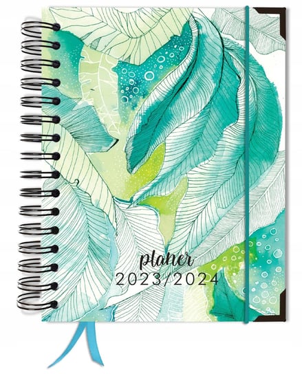 Kalendarz planer książkowy 2023/2024 dzienny B5 TaDaPlanner zielony TADAPLANNER