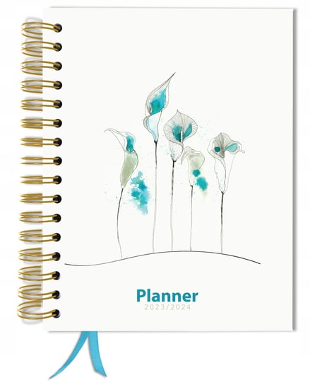 Kalendarz planer książkowy 2023/2024 tygodniowy B5 TaDaPlanner biznesowy niebieski TADAPLANNER