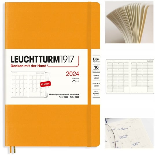 Kalendarz planer książkowy 2024 miesięczny B6 Leuchtturm1917 Leuchtturm