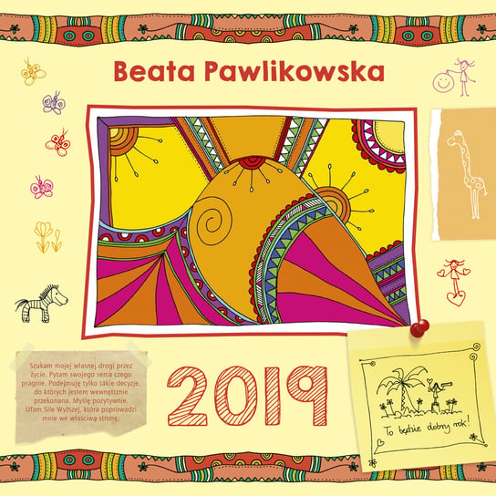 Kalendarz ścienny 2019, Beata Pawlikowska Edipress Książki