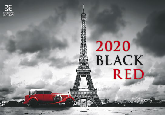 Kalendarz ścienny 2020, Black Red Ex Helma