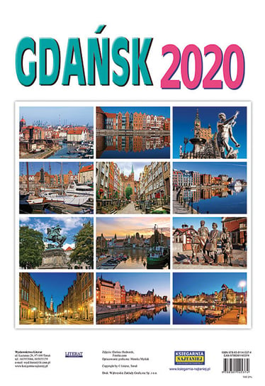 Kalendarz ścienny 2020, Gdańsk Literat