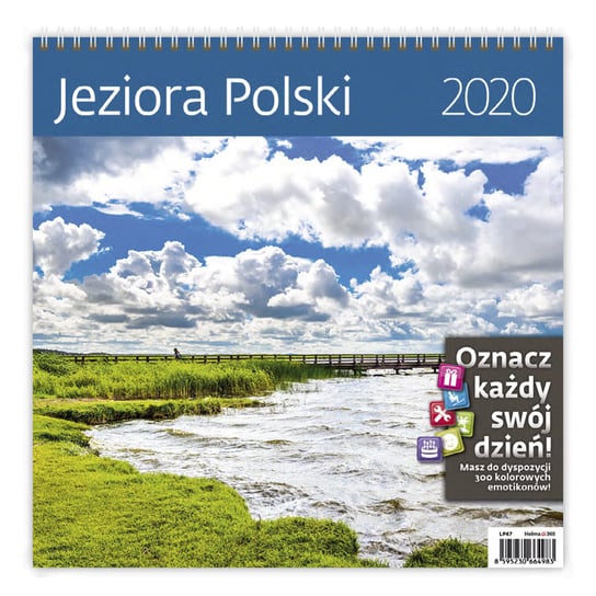 Kalendarz ścienny 2020, Jeziora Polski Sztuka Rodzinna