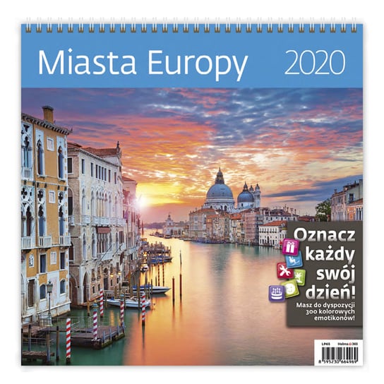 Kalendarz ścienny 2020, Miasta Europy Sztuka Rodzinna