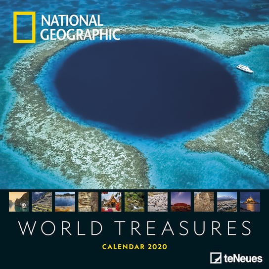 kalendarz ścienny 2020, National Geographic, World Treasures Teneues
