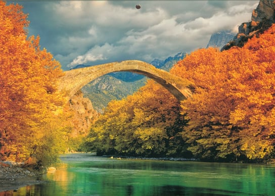 Kalendarz ścienny 2020, trójdzielny, Most Jesienią Aniew