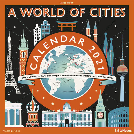 Kalendarz ścienny 2021, James Brown A World of Cities Teneues