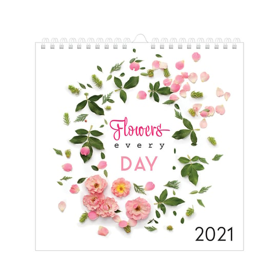 Kalendarz ścienny 2021, Kwiaty Interdruk