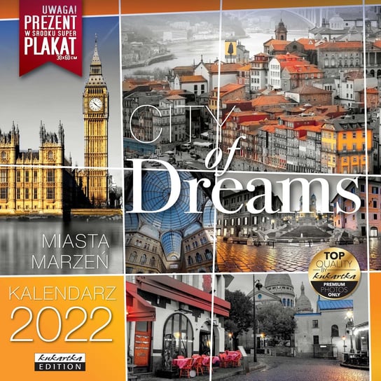 Kalendarz ścienny 2022, City of dreams Passion Cards