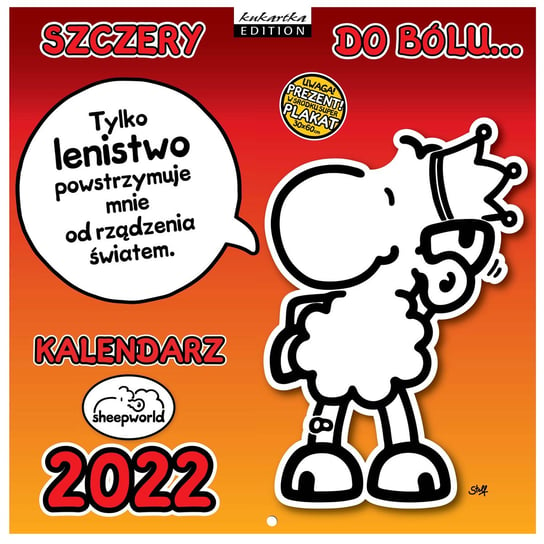 Kalendarz ścienny 2022, Sheep Szczery Passion Cards