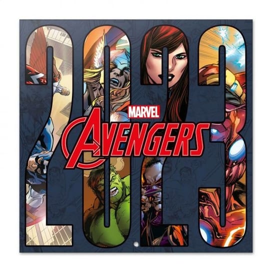 Kalendarz Ścienny 2023 Marvel Avengers Z Plakatem Marvel