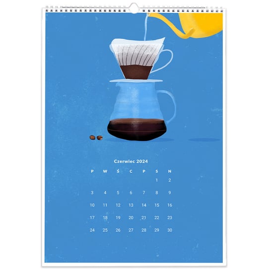 Kalendarz ścienny 2024 A3 Sposoby parzenia kawy Inna marka