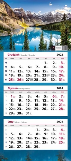 Kalendarz Ścienny 2024 Kalendarz Trójdzielny Mix Wzorów Artsezon Artsezon