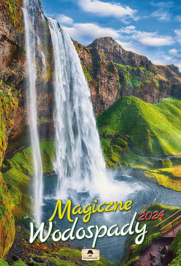 Kalendarz ścienny 2024 miesięczny A3 Pan Kalendarzyk Magiczne Wodospady Pan Kalendarzyk