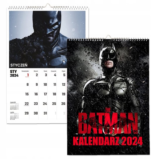 Kalendarz ścienny 2024 miesięczny A3 Propaganda Batman Propaganda
