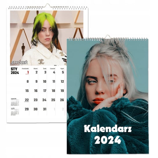 Kalendarz ścienny 2024 miesięczny A3 Propaganda Billie Eilish Propaganda