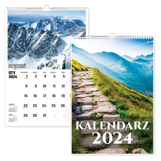 Kalendarz ścienny 2024 miesięczny A3 Propaganda Tatry góry Propaganda