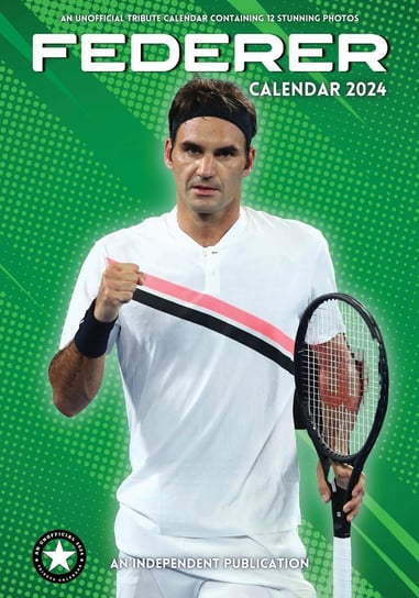 Kalendarz ścienny 2024 miesięczny A3 Roger Federer Inna marka