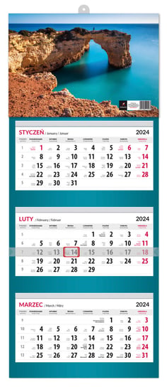 Kalendarz ścienny 2024 miesięczny Artsezon Artsezon