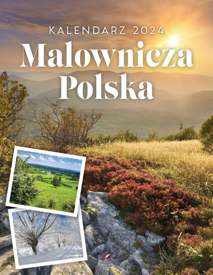 Kalendarz ścienny 2024 miesięczny Artsezon Malownicza Polska Artsezon