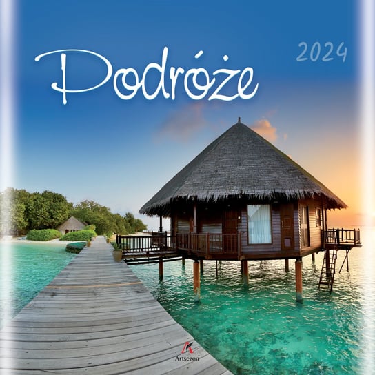 Kalendarz ścienny 2024 miesięczny Artsezon Podróże Artsezon