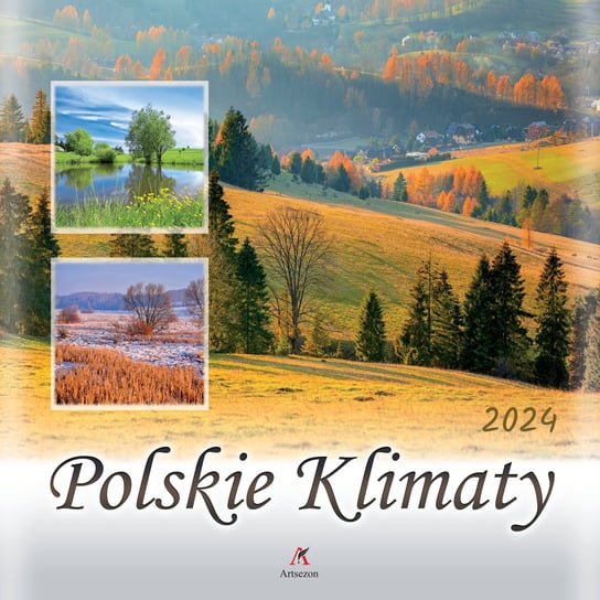 Kalendarz ścienny 2024 miesięczny Artsezon polskie klimaty Artsezon