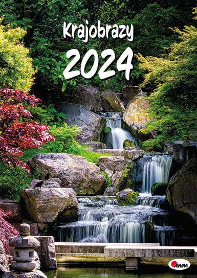 Kalendarz ścienny 2024 miesięczny AWM Krajobrazy AWM Agencja Wydawnicza