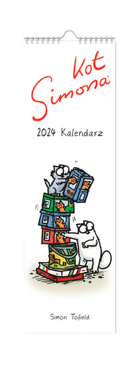 Kalendarz ścienny 2024 miesięczny Eurograf Kot Simona Eurograf