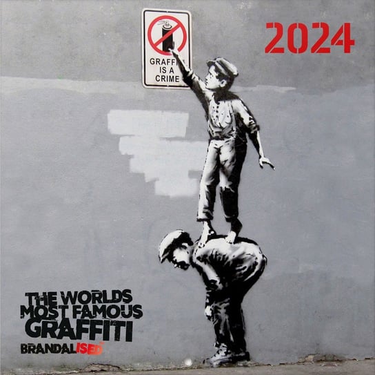Kalendarz Ścienny 2024 Miesięczny Grupo Erik Banksy Street Art. Grupo Erik