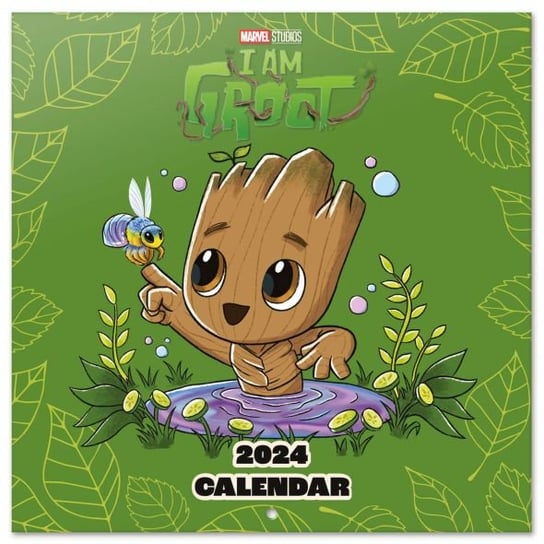 Kalendarz ścienny 2024 miesięczny Grupo Erik Marvel I Am Groot Grupo Erik