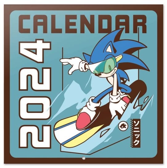 Kalendarz ścienny 2024 miesięczny Grupo Erik Sonic Grupo Erik
