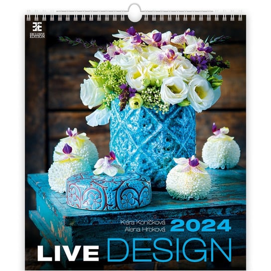 Kalendarz ścienny 2024 miesięczny Helma 365 Live Design Helma 365