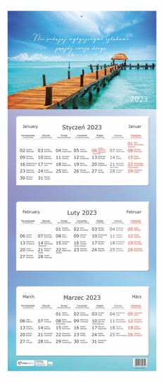 Kalendarz ścienny 2024 miesięczny Interdruk Widok Interdruk