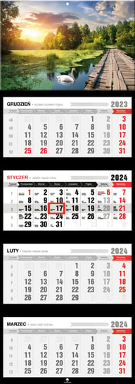 Kalendarz ścienny 2024 miesięczny Pan Kalendarzyk Mazury Pan Kalendarzyk