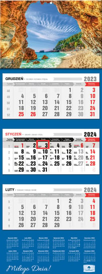Kalendarz ścienny 2024 miesięczny Pan Kalendarzyk Skała Pan Kalendarzyk