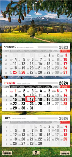 Kalendarz ścienny 2024 miesięczny Pan Kalendarzyk Tatry Pan Kalendarzyk
