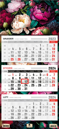 Kalendarz ścienny 2024 miesięczny Pan Kalendarzyk Vintage Pan Kalendarzyk