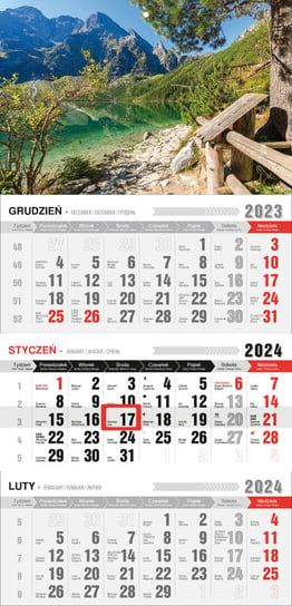 Kalendarz ścienny 2024 miesięczny Pan Kalendarzyk Z Magnesem Tatry Pan Kalendarzyk