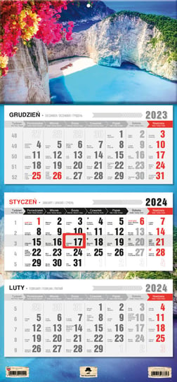 Kalendarz ścienny 2024 miesięczny Pan Kalendarzyk Zakhyntos Pan Kalendarzyk