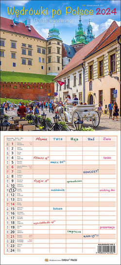 Kalendarz ścienny 2024 miesięczny Parma Press Parma Press