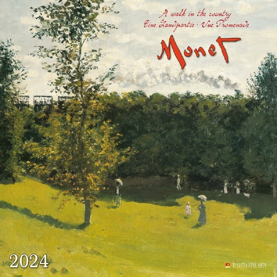 Kalendarz ścienny 2024 miesięczny TUSHITA Verlags Claude Monet TUSHITA Verlags