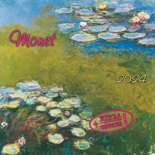 Kalendarz ścienny 2024 miesięczny TUSHITA Verlags Claude Monet TUSHITA