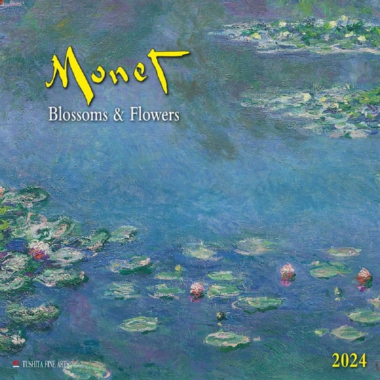 Kalendarz ścienny 2024 miesięczny TUSHITA Verlags Claude Monet Kwiaty TUSHITA Verlags